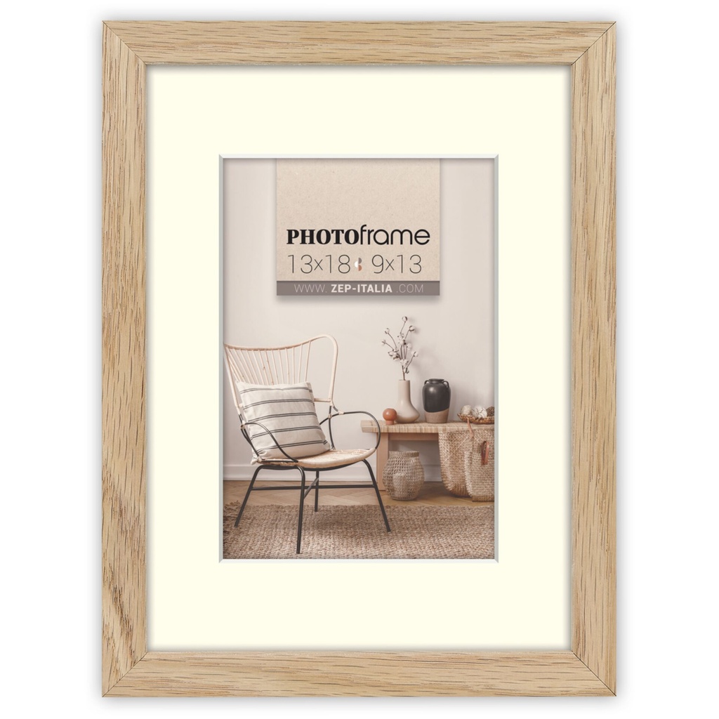 ZEP Malmo natural    20x30/30x40 Wood with Passepartout V4534N