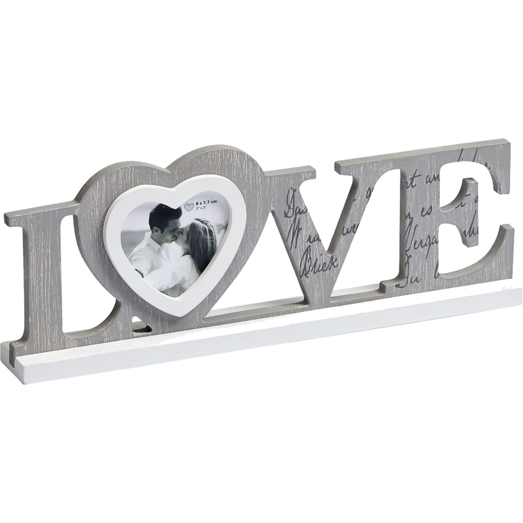 Walther Love               8x7,7 Wood Portrait grey YF199D