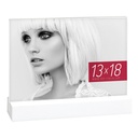 ZEP Dresda White           13x18 Acrylic w. wooden Base    AQ657W