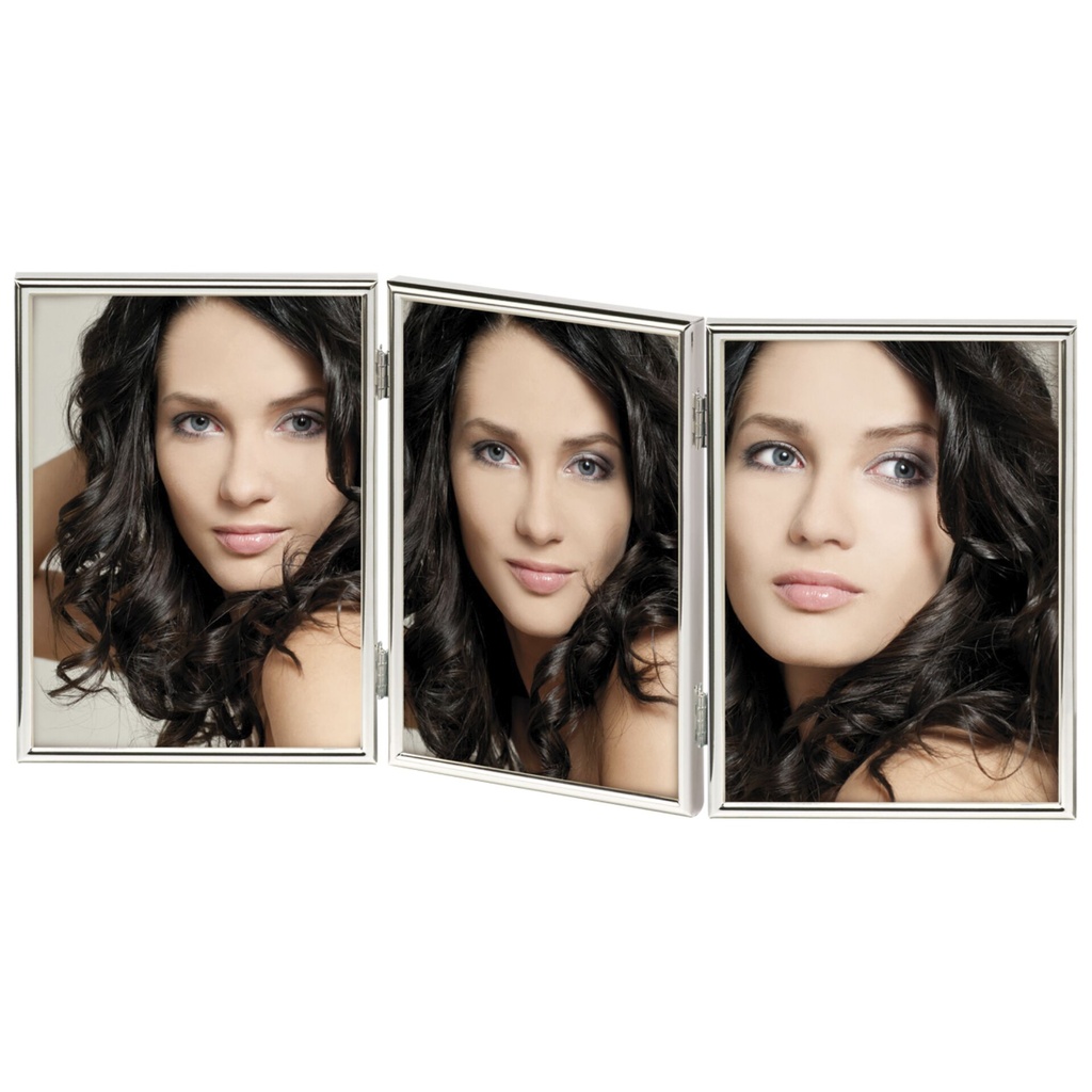 Walther Chloe silver 3x13x18 Portrait Triple Frame     WD338S