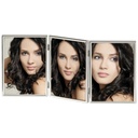 Walther Chloe silver 3x13x18 Portrait Triple Frame     WD338S