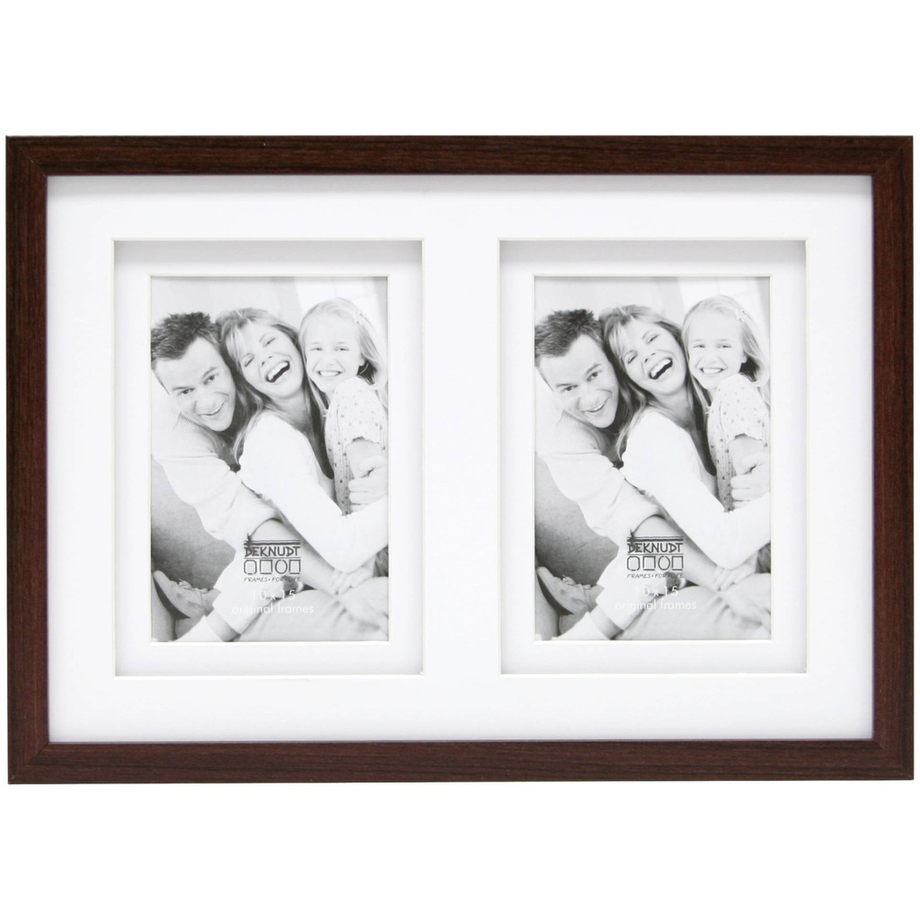 Deknudt S65KQ2           2x10x15 Wood Gallery brown Passepartout