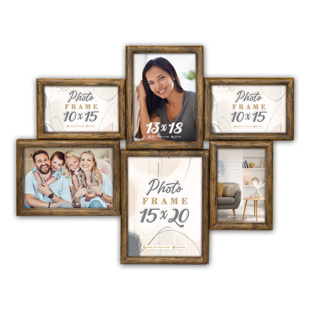 ZEP Amiens Galerie 15x20 3x10x15 2x13x18 Holz               ZL486