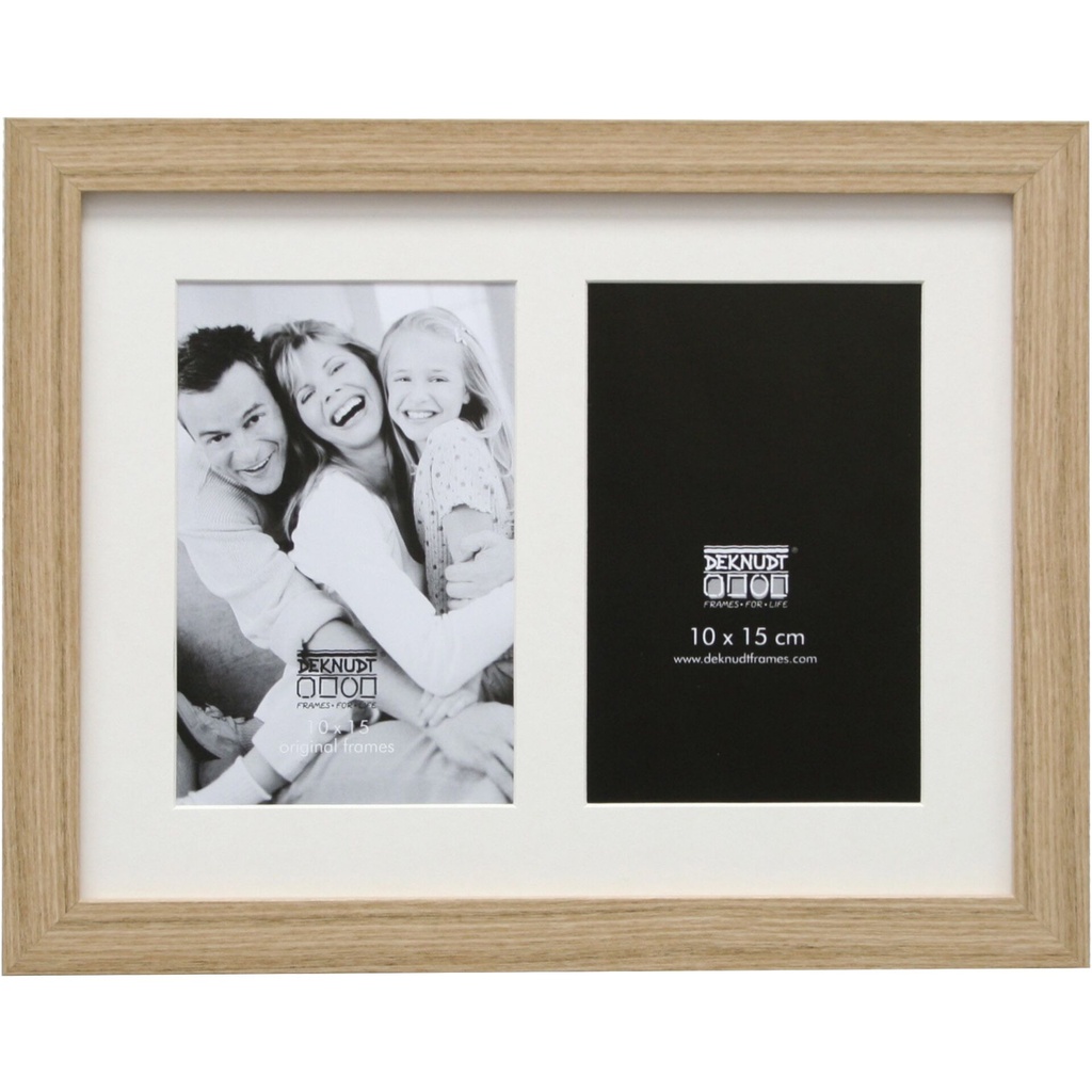 Deknudt S66KB2 Gallery 2x13x18 Wood nature w. Passepartout
