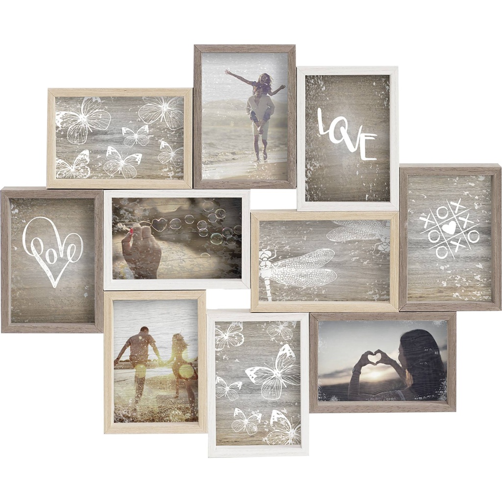 Nielsen Collage Mixed Colours 10 10x10x15 Wood Gallery 8999345