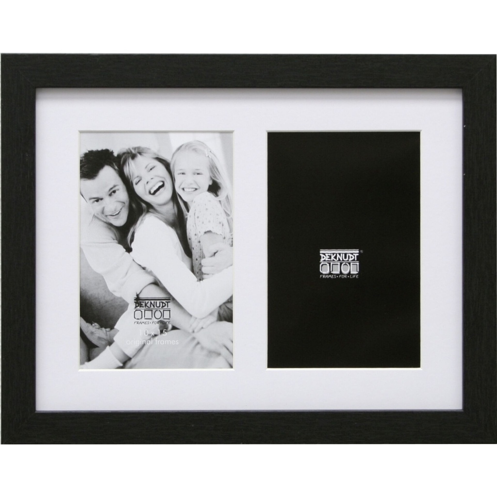 Deknudt S66KA2 Gallery 2x13x18 Wood black w. Passepartout