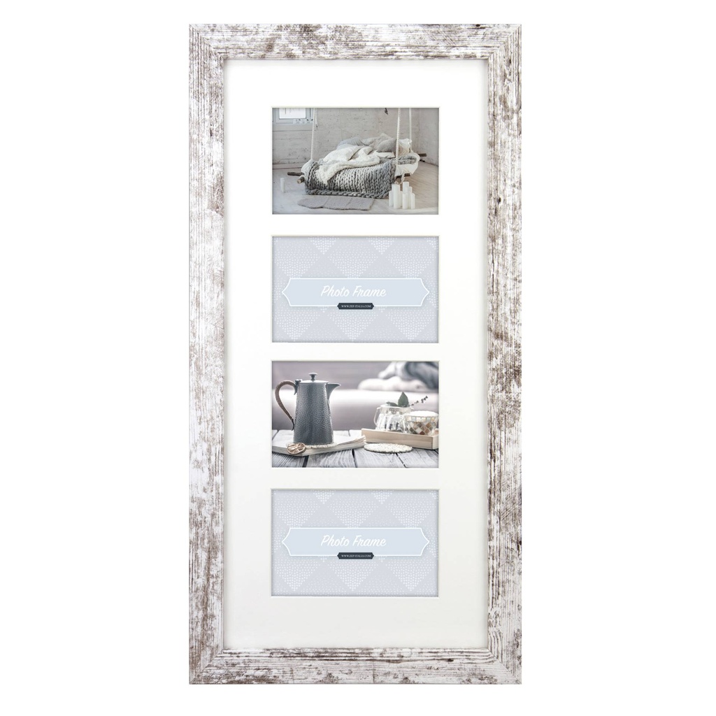 ZEP Nelson 6             4x10x15 Wood Frame 4Q white/brown V24106