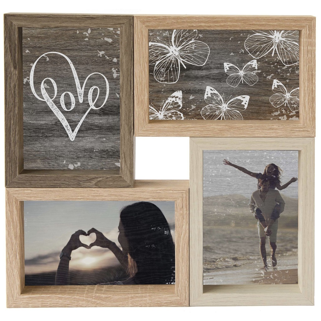 Nielsen Collage Mixed Colours 4 4x10x15 Wood Gal. bunt 8999348