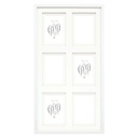 Deknudt S65KK1 white 6x10x15 Wood Gallery double Passepartout