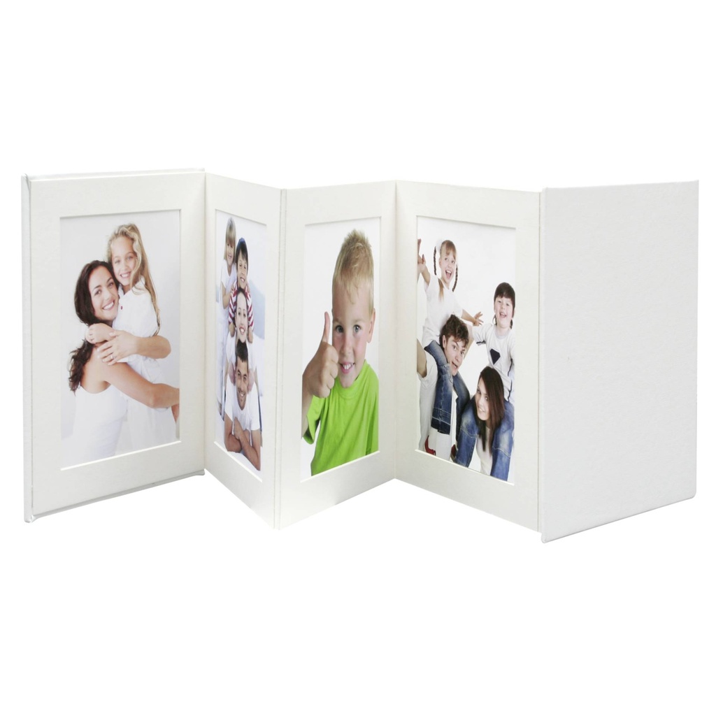 Deknudt Leporello white 8x10x15 8 photos              A66DC1 8PH