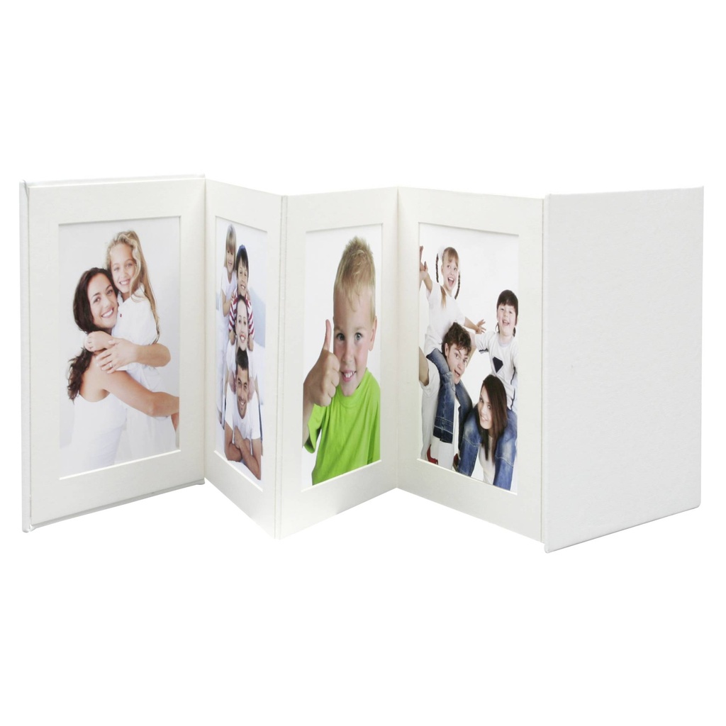 Deknudt Leporello white 8x13x18 8 photos              A66DC1 8PH