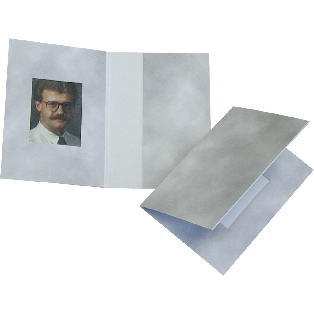 1x100 Daiber Folders Passport Photograph, grey, 31x42 mm