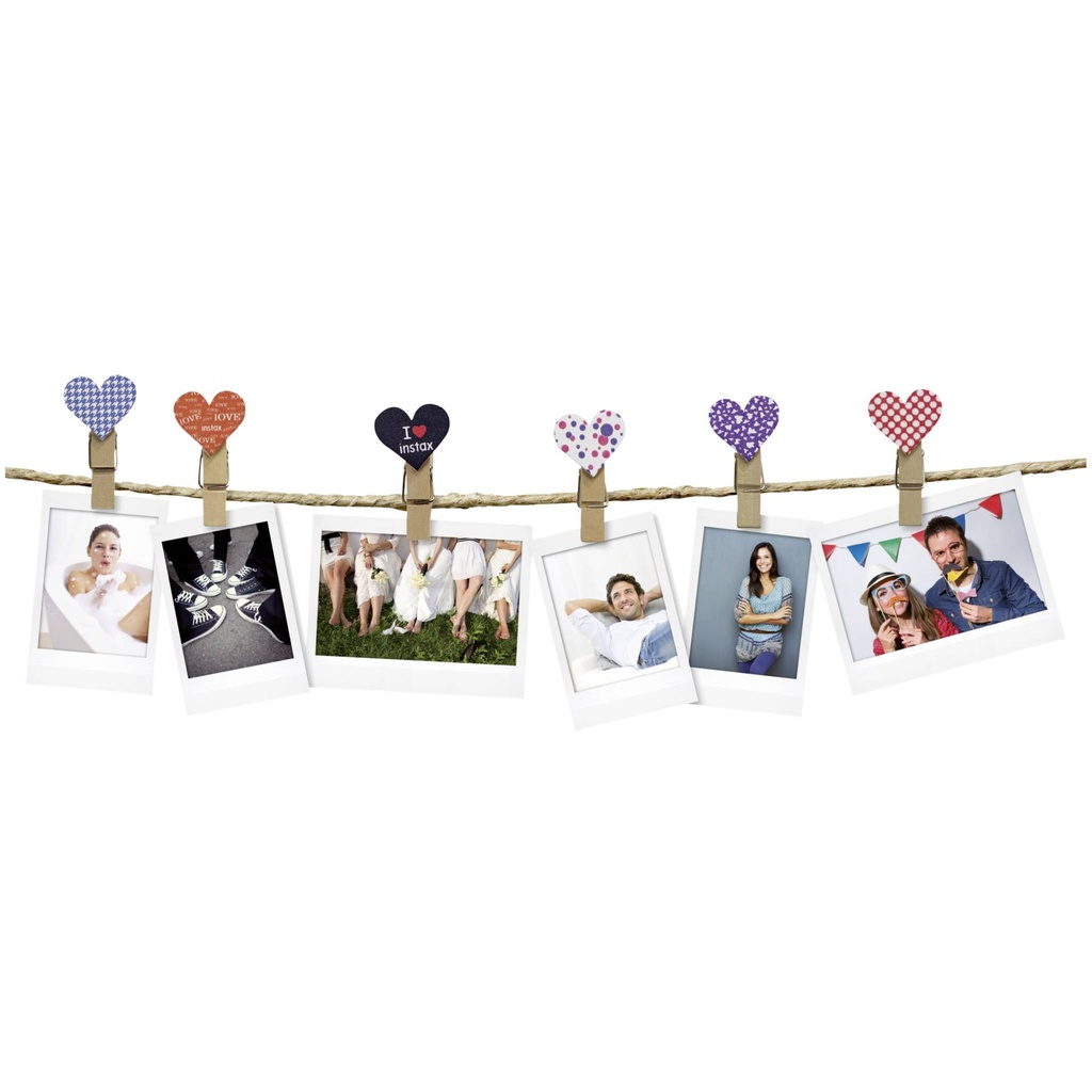 Fujifilm Instax Design Clips 10-Pack  Heart