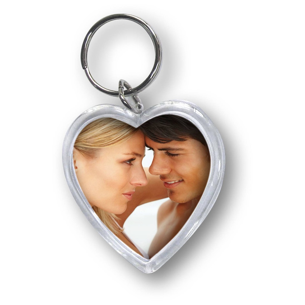 1x24 ZEP Schlüsselanhänger 4x3,8 Herzform Acryl            7360PD