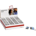 100x1 Walther Key Ring acrylic 3,5x4,5 in Display   MR192