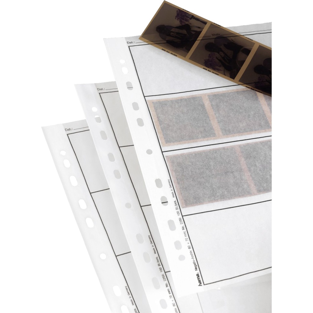 Hama Negativ Sleeves glassine matte 60x70 100 pcs         2259