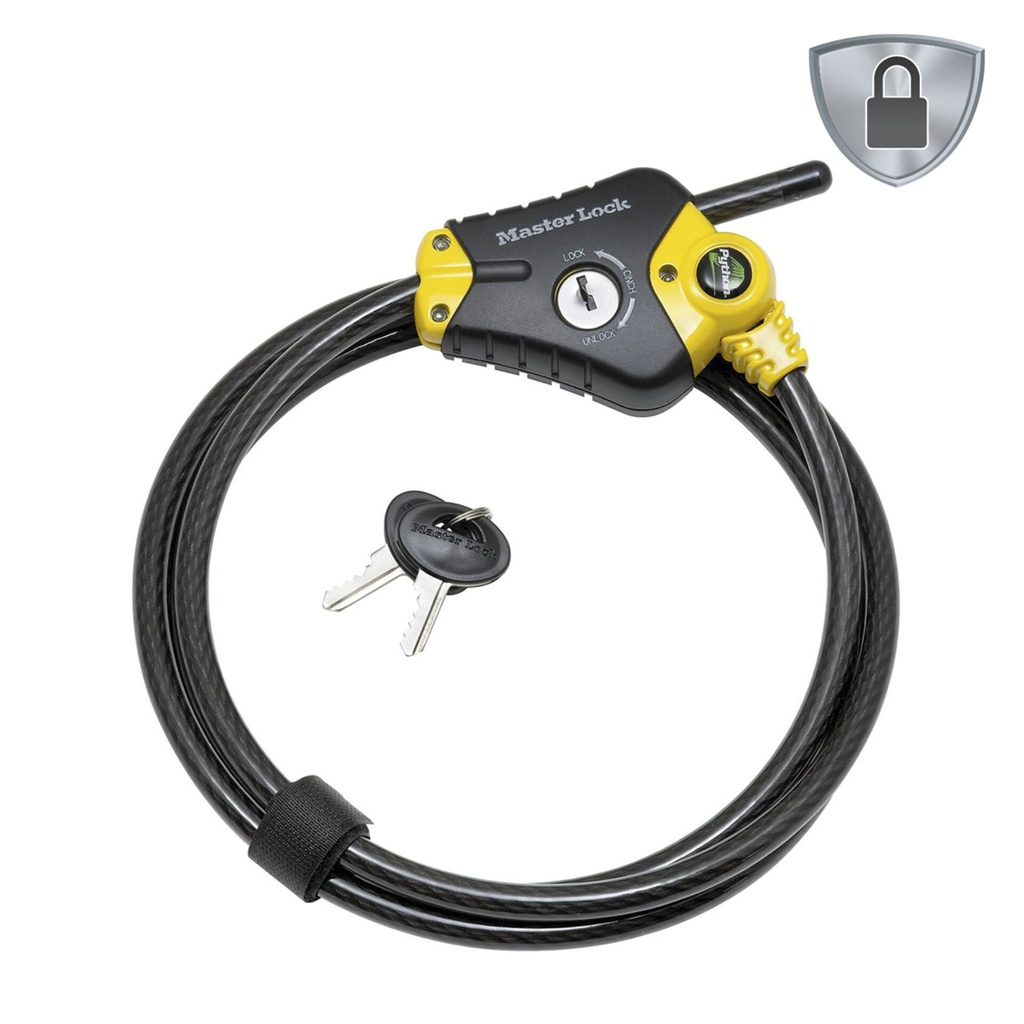 Master Lock adjustable Phyton Cable Lock      10mm 8420EURD