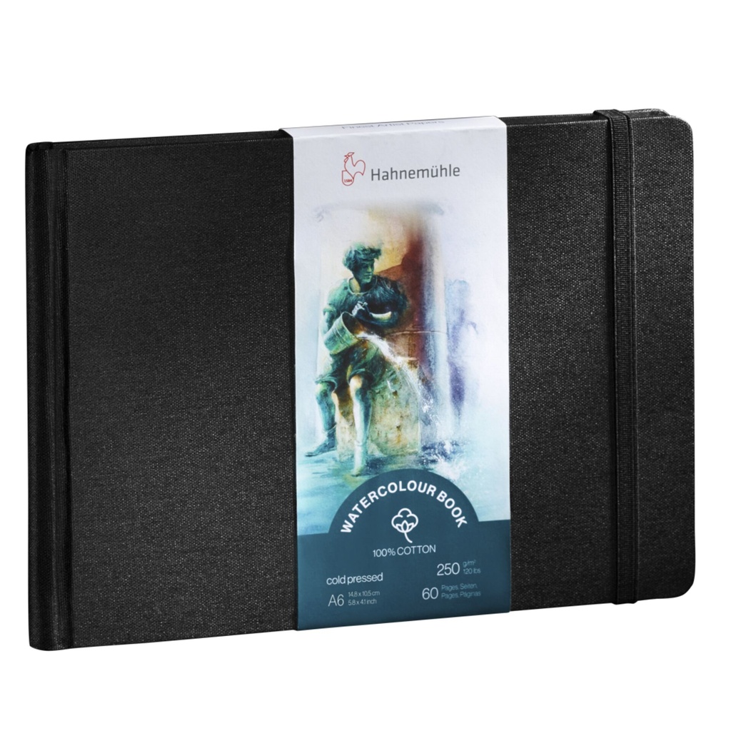 Hahnemühle Watercolour Book A 6 Landscape 100% Cotton 60 p. 250g