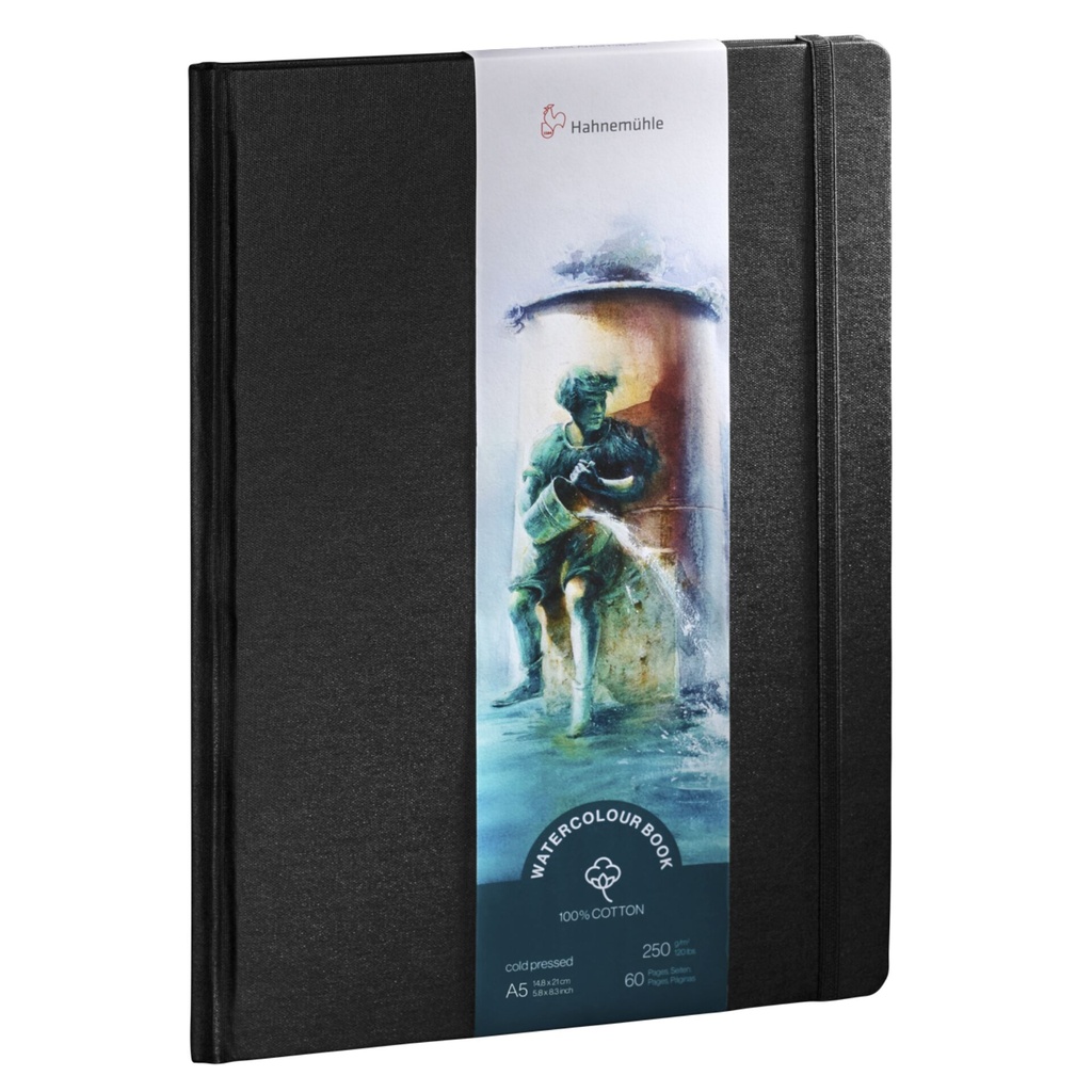 Hahnemühle Watercolour Book A 5 Portrait 100% Cotton 60 p. 250g