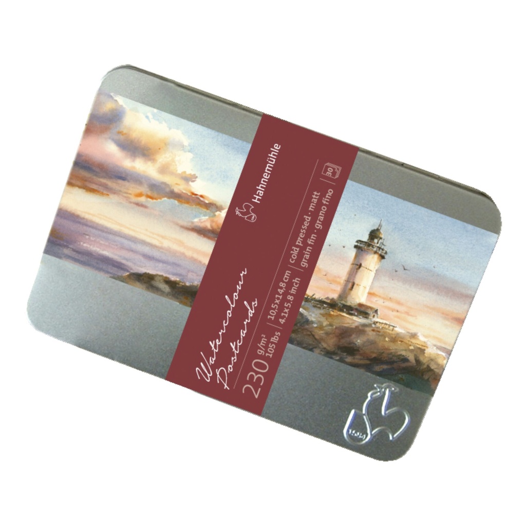 Hahnemühle Watercolour Postcards Box cold press 10x15cm 230g 30pc
