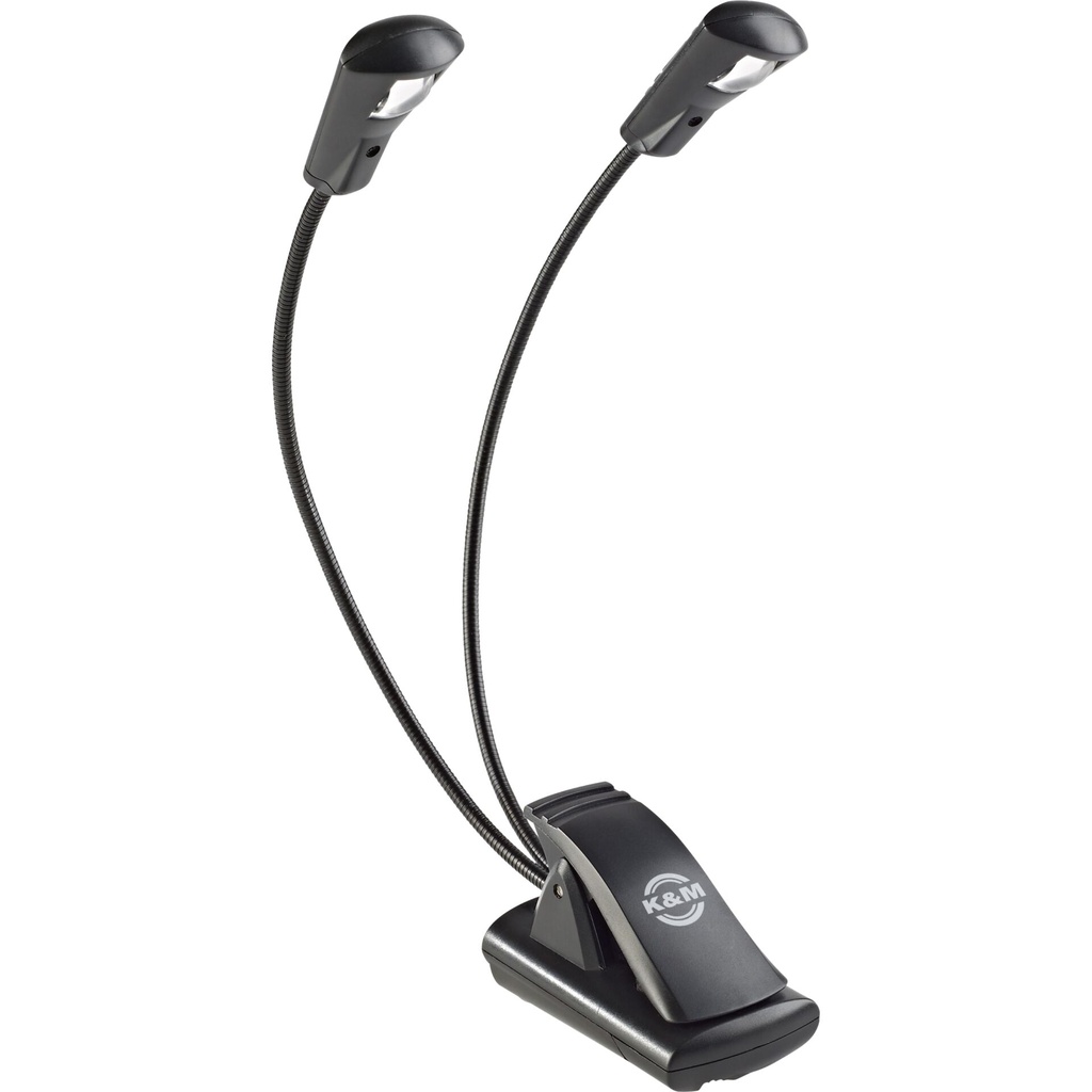 K&M 12243 Music Stand Light Double LED FlexLight