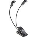 K&M 12243 Music Stand Light Double LED FlexLight