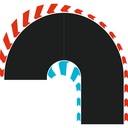 Carrera Hybrid Hairpin Curve 180° L/R