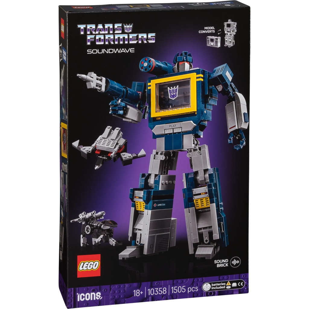 LEGO Icons 10358 Transformers: Soundwave