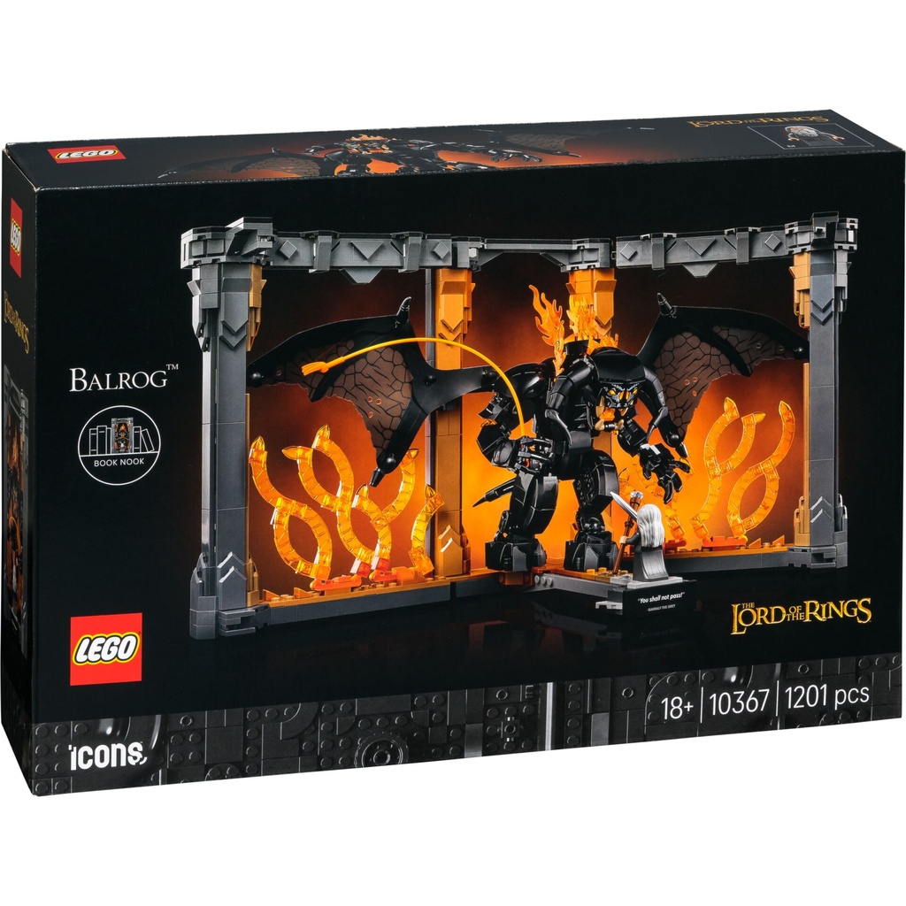 LEGO Icons 10367 LotR: Balrog Book Nook