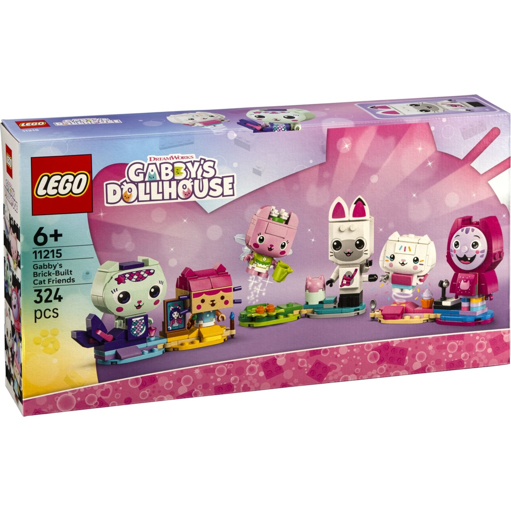 LEGO Gabbys Dollhouse 11215 Gabbys Brick-Built Cat Friends