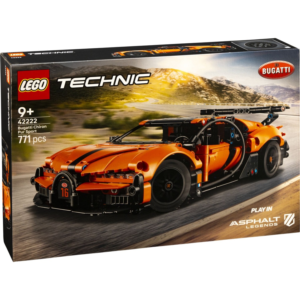 LEGO Technic 42222      Bugatti Chiron Pur Sport Hypercar