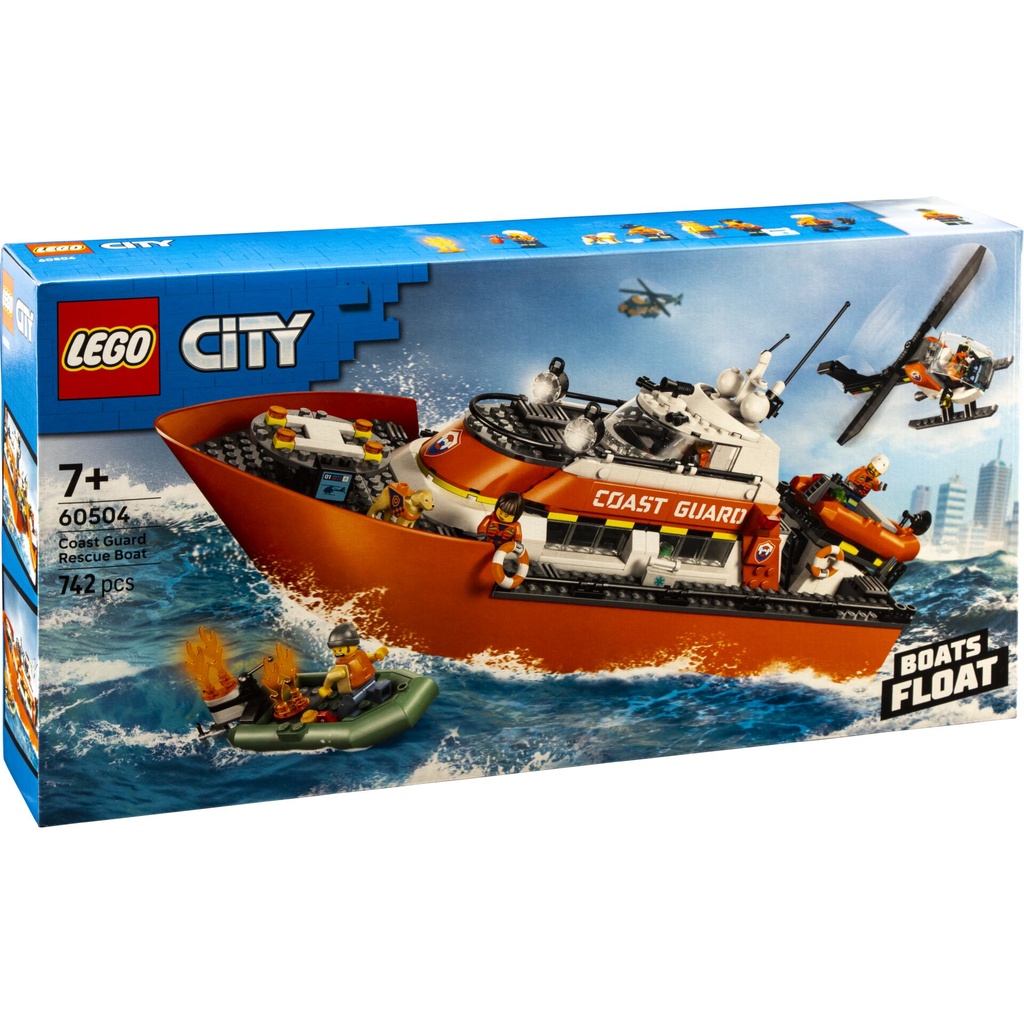 LEGO City 60504  Coast Guard Rescue Boat & Helicopter