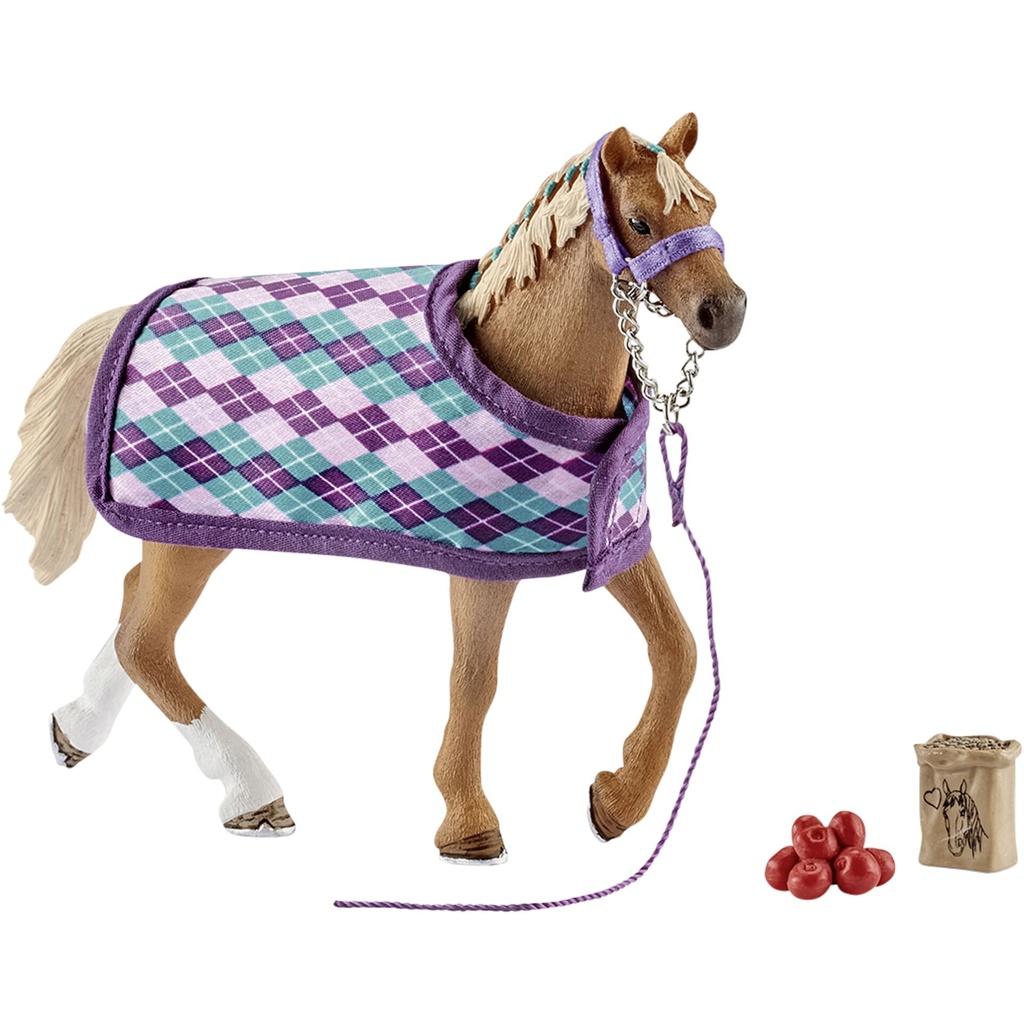 Schleich Horse Club        42360 English Thoroghbred with blanket