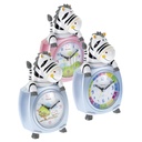 Mebus 26637 Kids Alarm Clock Zebra    colour assorted