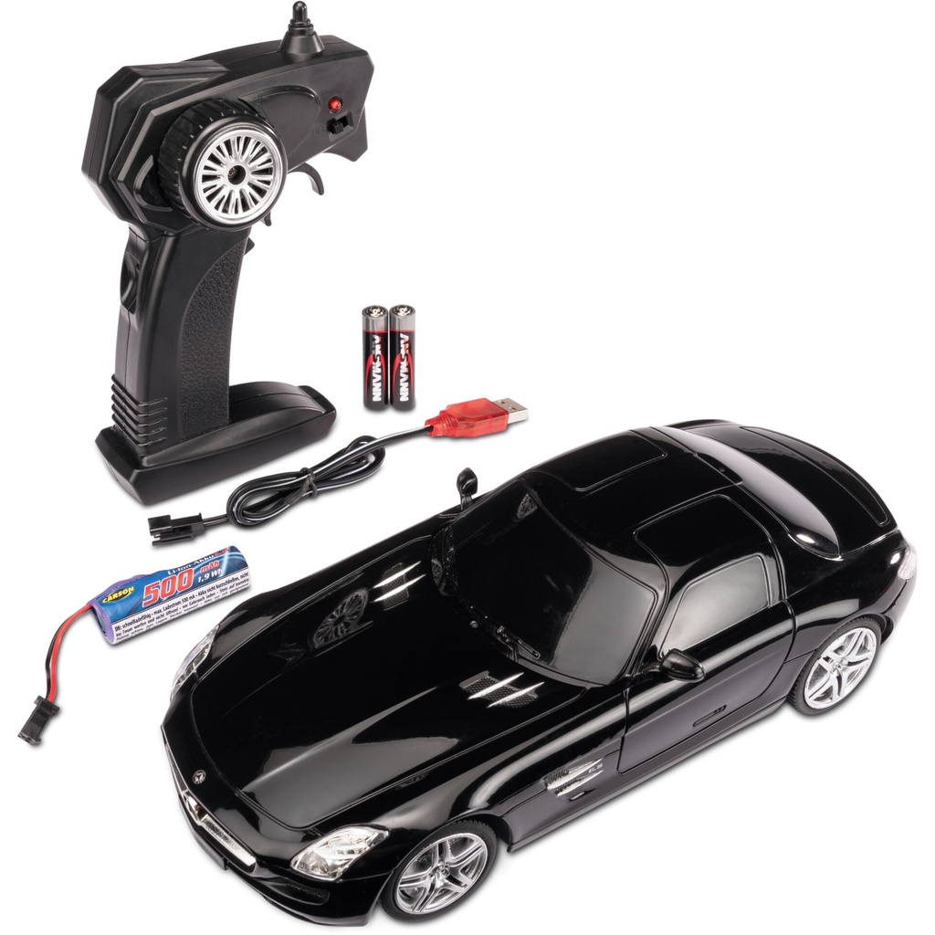 Carson 1:24 M.-Benz SLS AMG 2,4G 100% RTR black