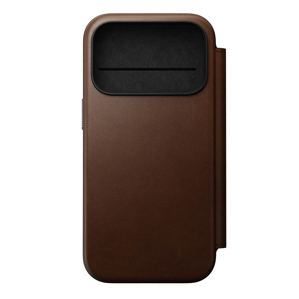 Nomad Modern Leather Folio iPhone 17 Pro Brown