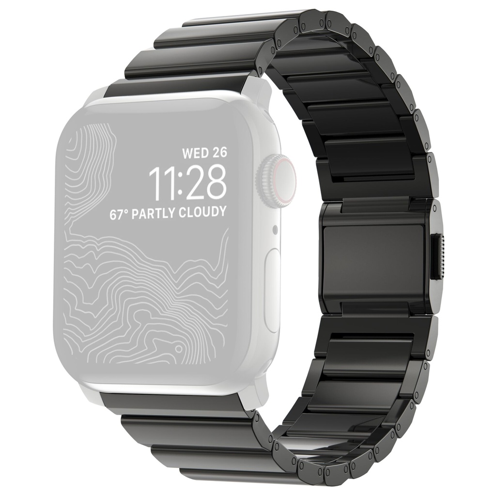 Nomad Strap Stainless Steel Graphite black V2 42/44/45/49mm