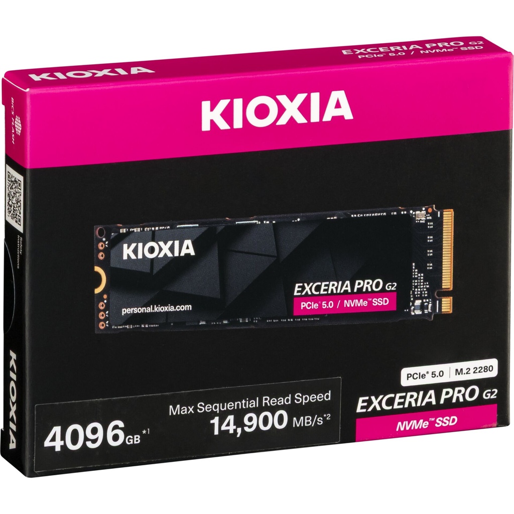 KIOXIA EXCERIA PRO G2        4TB M.2 2280 PCIe 5.0   LVE10Z4T09G8