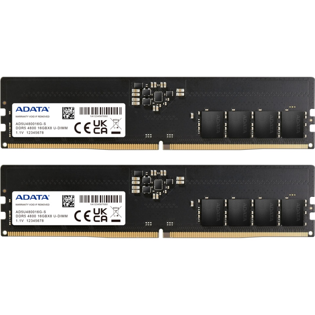 ADATA DDR5 4800 U-DIMM      32GB Dual Box 2x16GB