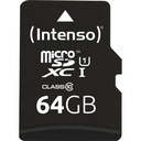 Intenso microSDXC           64GB C10 UHS-I Professional + Adapter