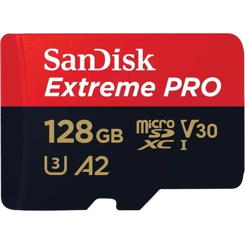 SanDisk microSDXC          128GB Extreme Pro A2 C10 V30 UHS-I U3