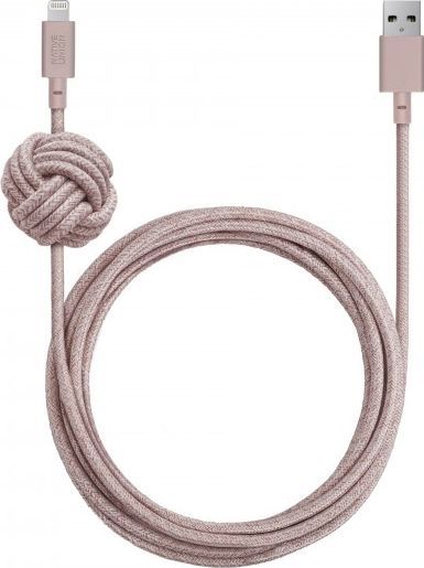 Native Union Night Cable USB-A to Lightning 3m Rose