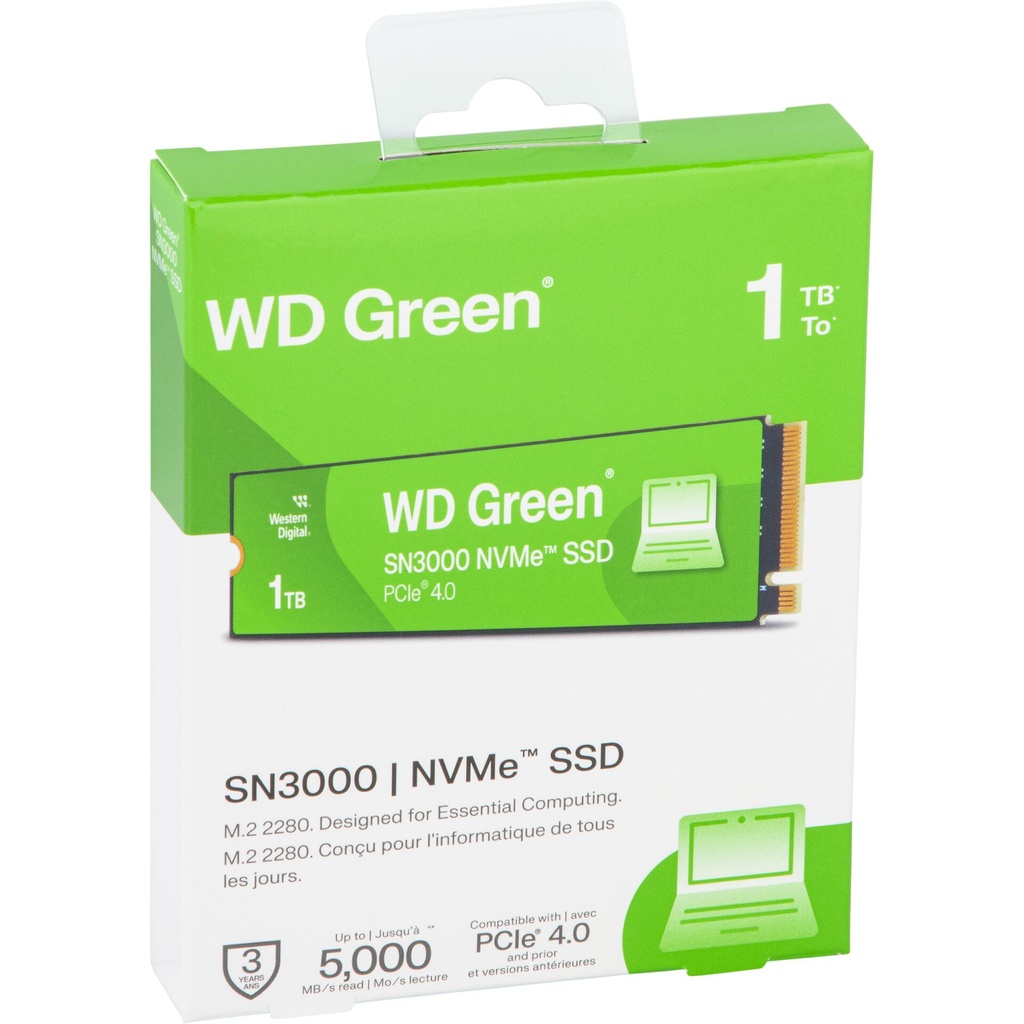 Western Digital Green SSD    1TB M.2 2280 PCI 4.0 SN3000