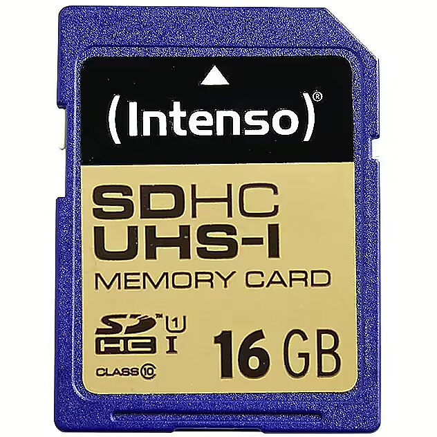 Intenso SDHC Card           16GB Class 10 UHS-I Premium