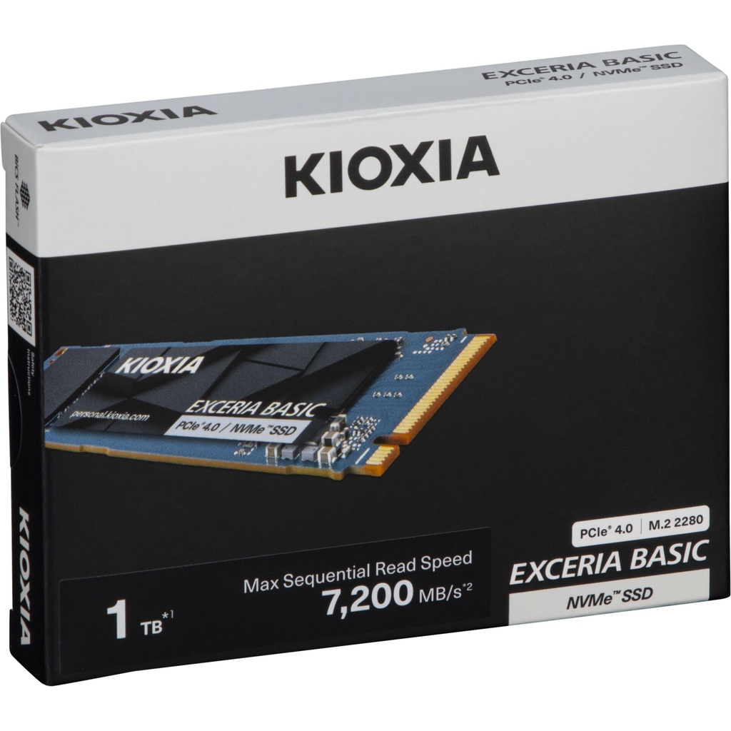 KIOXIA EXCERIA BASIC NVMe    1TB M.2 2280 PCIe 4.0   LSF10Z001TG8