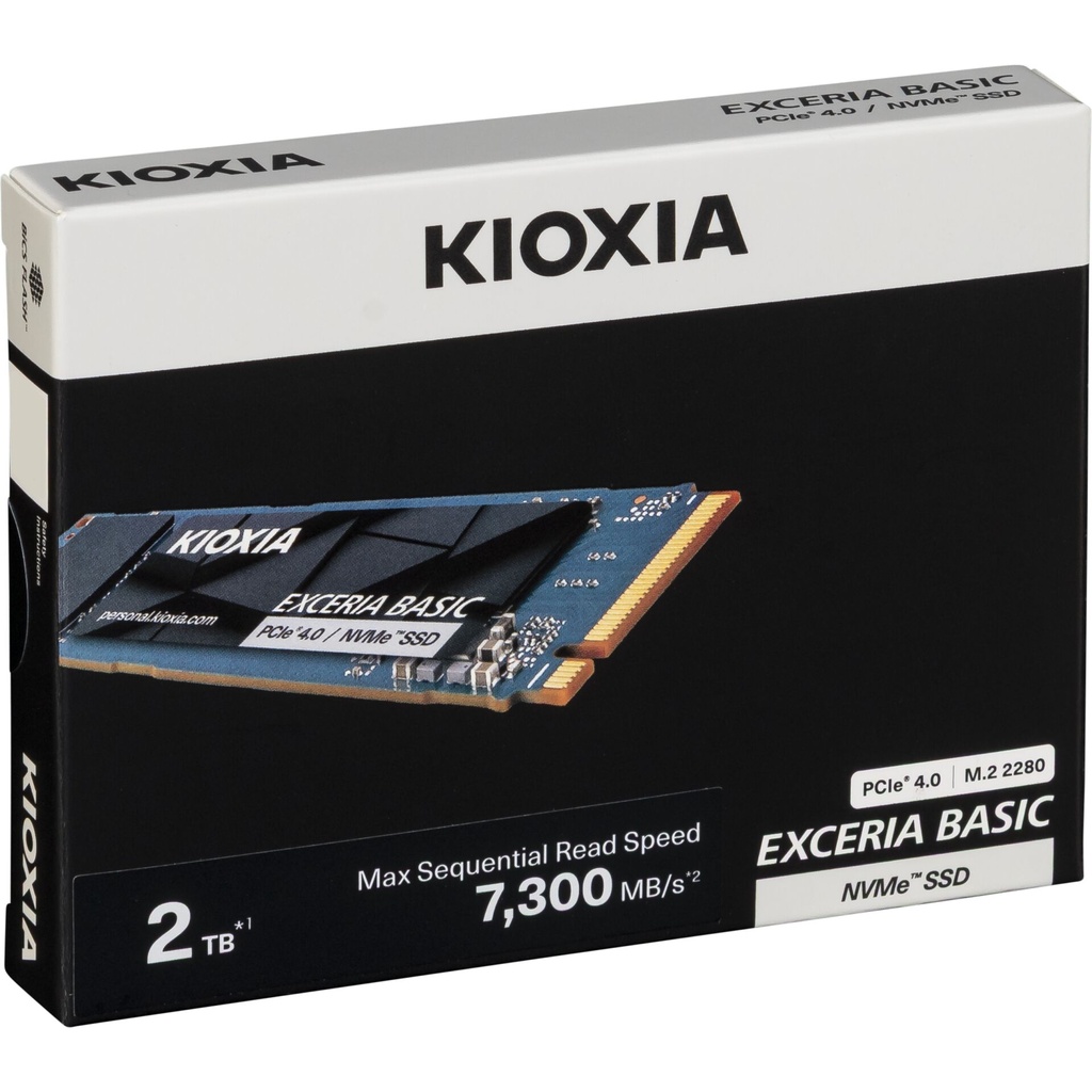 KIOXIA EXCERIA BASIC NVMe    2TB M.2 2280 PCIe 4.0   LSF10Z002TG8