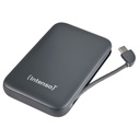 Intenso Powerb. S10000  10000mAh integr.USB-C Kabel, grau 7333034