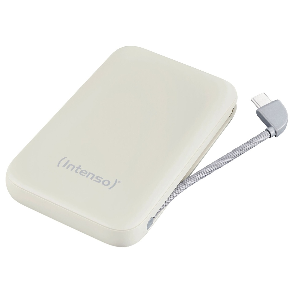 Intenso Powerb. S10000  10000mAh integr.USB-C Kabel,beige 7333031