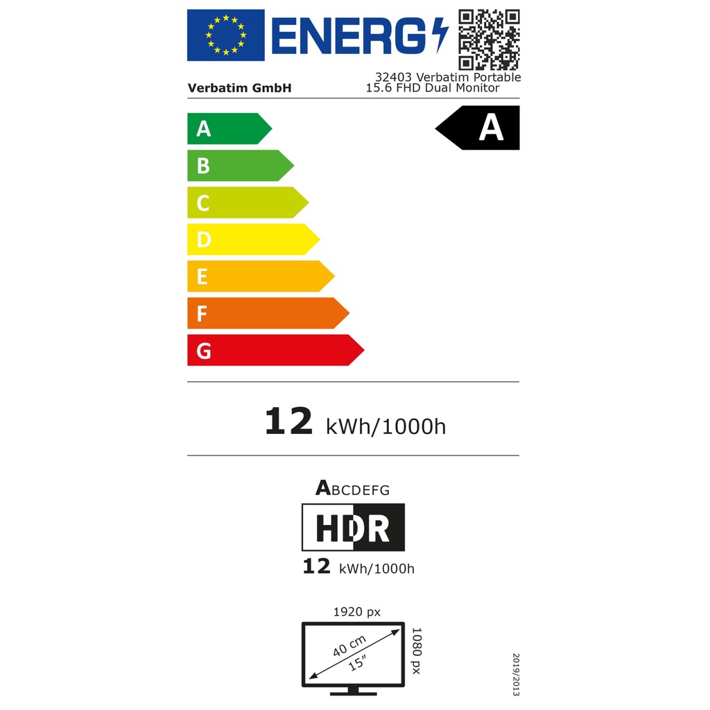 Verbatim Portable 15.6 Dual Monitor Essentials