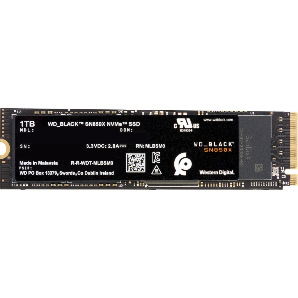 Western Digital Black SSD    1TB SN850 NVMe           WDS100T2X0E